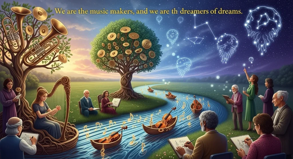 we are the music makers and we are the dreamers of dreams