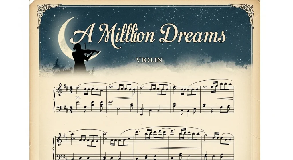 a million dreams violin sheet music