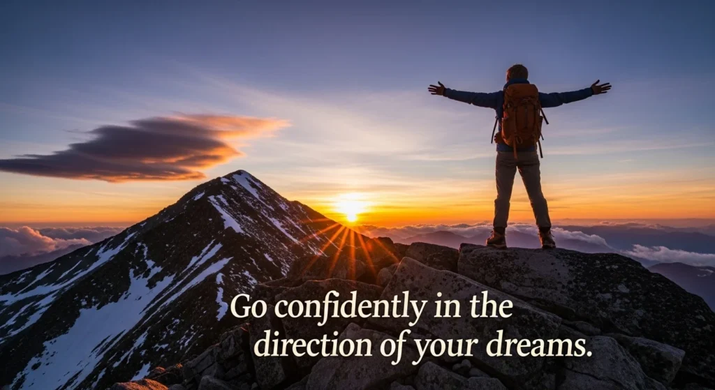 go confidently in the direction of your dreams