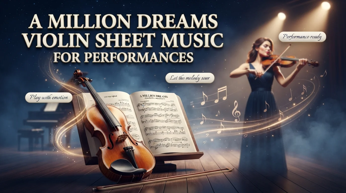 A Million Dreams Violin Sheet Music for Performances