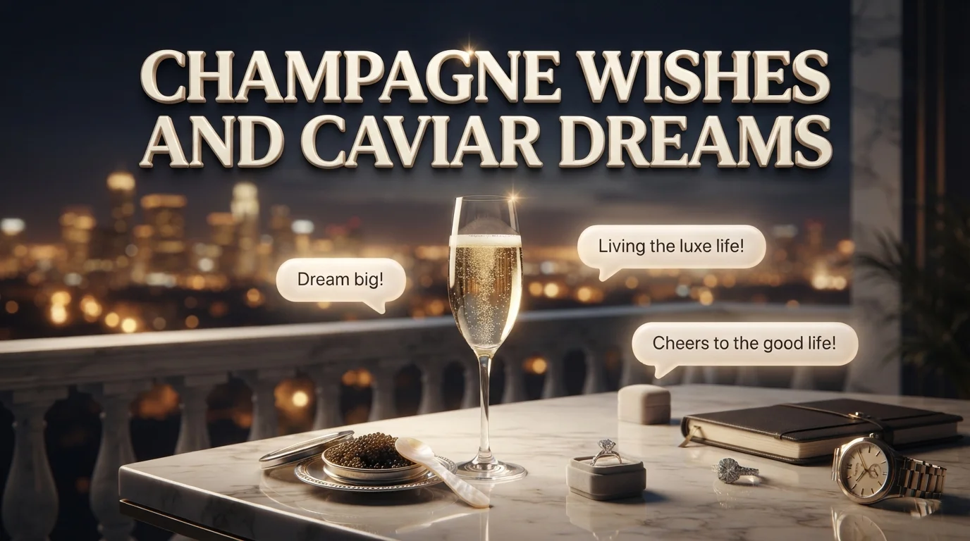 What Does “Champagne Wishes and Caviar Dreams
